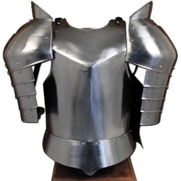 Medieval Warrior Shoulder Guard Steel Breastplate Armor